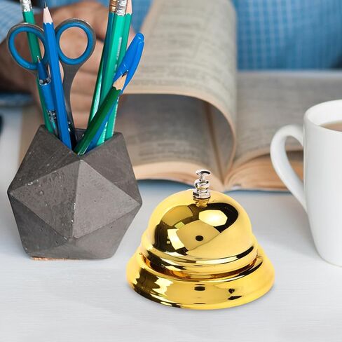 DOITOOL Gold Call Bell 3.35 بوصة جرس خدمة مكتب لاستخدام مطبخ الفندق والرد على الألعاب in Kuwait