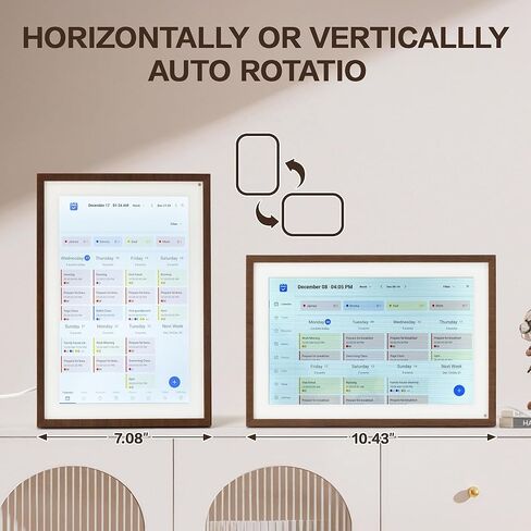 تقويم رقمي 10.1 بوصة، تقويم إلكتروني ذكي مع شاشة لمس عالية الدقة - مخطط عائلي رقمي مع مخطط المهام، مخطط الوجبات وإطار الصور، مزامنة متعددة التقويمات in Saudi Arabia