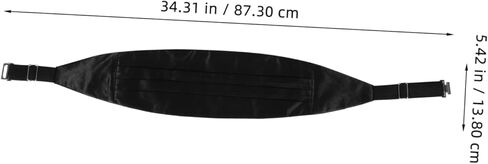 Veemoon Adjustable Pretied Cummerbund for Men Tuxedo Girdle Belt Buckle Satin Cummerbund for Formal Occasions in Saudi Arabia