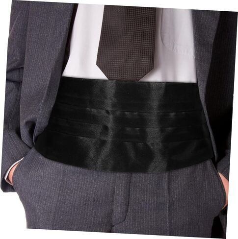 Veemoon Adjustable Pretied Cummerbund for Men Tuxedo Girdle Belt Buckle Satin Cummerbund for Formal Occasions in Saudi Arabia