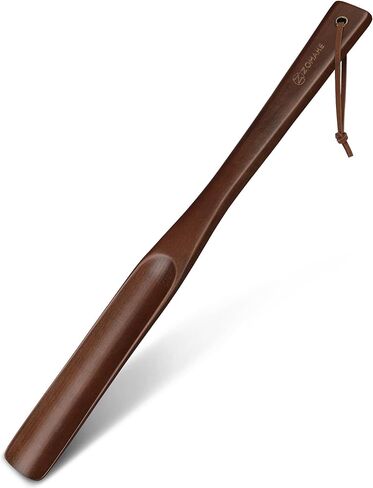 ZOMAKE Shoe Horn Long Handle for Seniors Men Women, Wooden Long Shoehorn for Boots, 16.9" Shoe Spoon Helper in Saudi Arabia