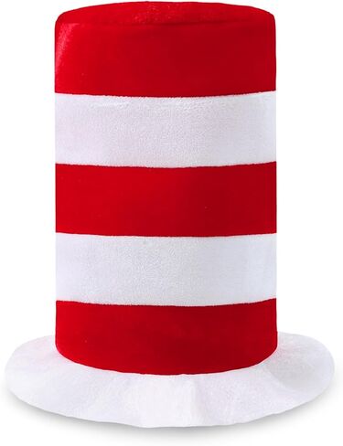 COSLAND Toddler and Kids Costume Hat Red and White Striped Top Hats in Saudi Arabia