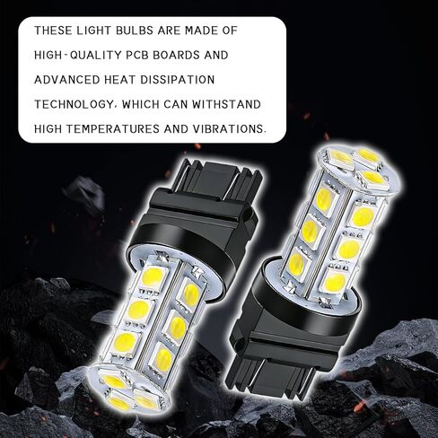 3157 LED Bulb, White 5050-18SMD 3157 LED Brake Reverse Tail Light Bulb, Super Bright 3156 T25 Switchback Light Taillight Bulbs Backup Reversing Turn Signal Wedge Base Lamp Replacement（10PCS） in Saudi Arabia