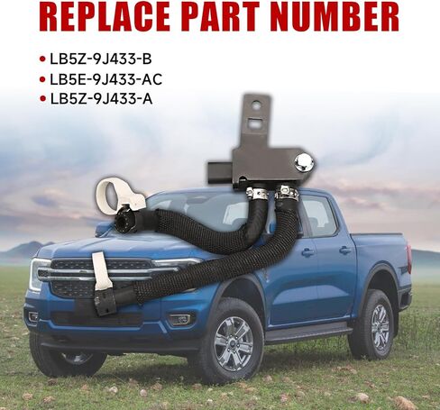 Exhaust Gas Recirculation Valve Vacuum Solenoid Assembly Compatible with Ford Ranger 2020-2024, Bronco 2021-2024, Explorer 2020-2024 Replace# LB5Z-9J433-B LB5E-9J433-AC LB5Z-9J433-A in Kuwait