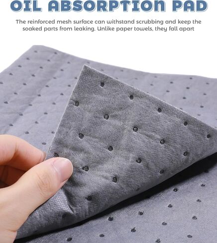Oil Absorbent Pads,Universal Pads for Automotive,Car Accessories 13"x9.8" Garage Mats Absorbent Pads,Suitable for Automotive,Garage,Workshop,Antifreeze,Brake Fluid,Coolant Instantly in Saudi Arabia