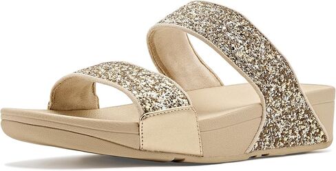FitFlop Lulu Multi-Tonal Glitter Slides in Kuwait