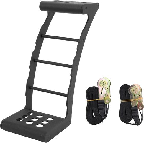 Keenso Heavy Duty Tire Step, Wheel Ladder Replacement for 24-35 Inch Tires with Ratchet Strap, for JK JL TJ YJ CJ Bronco RVs SUVs in Kuwait
