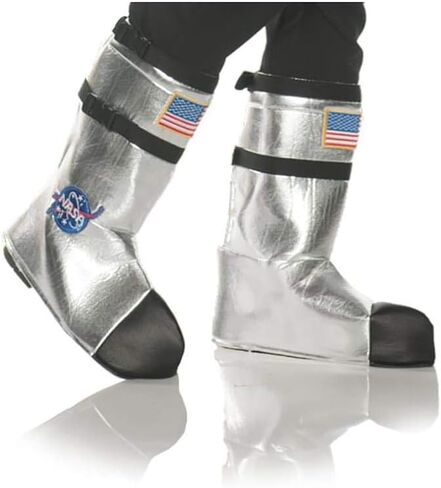 UNDERWRAPS unisex adults Astronaut Boot Top Covers - Silver Adult Sized Costumes, Silver, One Size US in Saudi Arabia