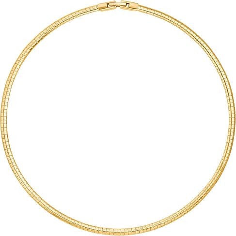 قلادة Aobei Pearl مطلية بالذهب عيار 18 قيراط للنساء مجوهرات ذات ياقة على شكل سلسلة سلكية مكتنزة in Kuwait