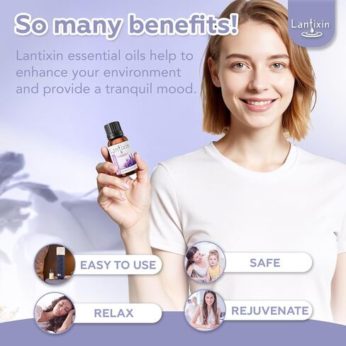 زيت لانتيكسين العطري النقي بنسبة 100% - طبيعي، غير مخفف برائحة الزهور المهدئة - مثالي للاسترخاء في العلاج بالروائح العطرية، والموزعات، والتأمل والعطور المنزلية - 0.5 أونصة سائلة in Kuwait