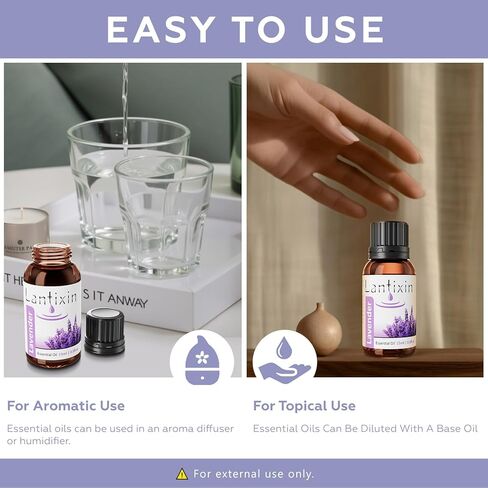 زيت لانتيكسين العطري النقي بنسبة 100% - طبيعي، غير مخفف برائحة الزهور المهدئة - مثالي للاسترخاء في العلاج بالروائح العطرية، والموزعات، والتأمل والعطور المنزلية - 0.5 أونصة سائلة in Kuwait