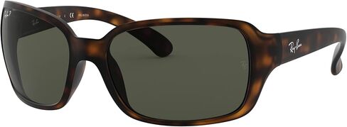 نظارات شمسية مربعة للنساء من راي بان RB4068، لون هافانا فاتح/شفاف، 60 ملم in Kuwait