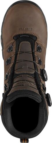 Danner Vicious BOA 8" Men Work Boots, Composite Toe, BOA Fit, Waterproof, EH Rated, Gore-Tex Lined, Slip Resistant Vibram Outsole, Brown - 11 D in Saudi Arabia