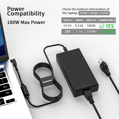 280W 6.0x3.7mm Mac Charger متوافق مع ASUS ROG Strix G15 G17 G513R G513Q G713R G532L SCAR 15 17 G533Z G732L G733Z G731G G531G G703G in Kuwait