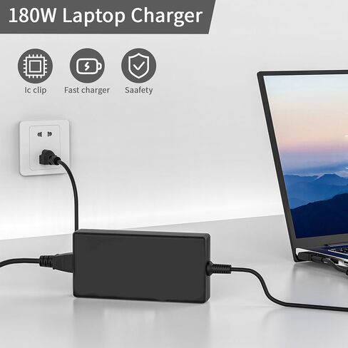 280W 6.0x3.7mm Mac Charger متوافق مع ASUS ROG Strix G15 G17 G513R G513Q G713R G532L SCAR 15 17 G533Z G732L G733Z G731G G531G G703G in Kuwait