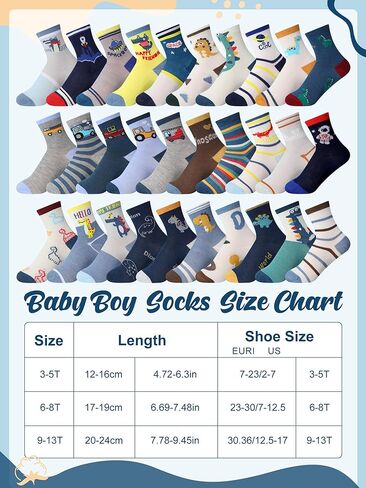 30/60 Pairs Kids Boys Girls Socks Sport Round Neck Boys Girls Dress Cotton Crew Socks for Toddler Kids Children in Saudi Arabia