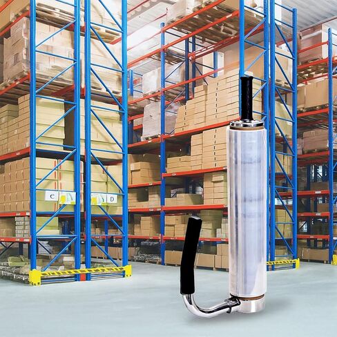 Pallet Stretch Film Packing Machine Shrink Wrap Dispenser Holder, Adjustable Height from 12-20 inch Heavy-Duty Packing Tool for Industrial Use in Saudi Arabia