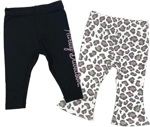 Harley-Davidson Little Girls' 2-Pack Cheetah Print Toddler Stretch Pants Set in Saudi Arabia
