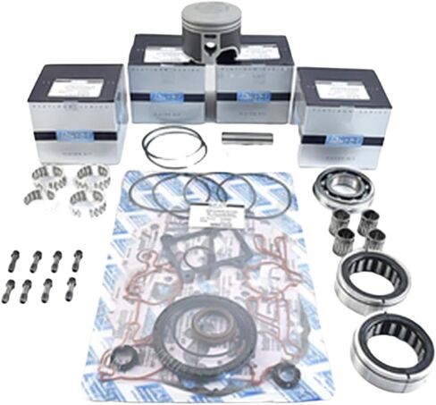 مجموعة إعادة بناء رأس الطاقة القياسية Rareelectrical 60 درجة متوافقة مع Johnson/Evinrude 4 Cyl 3.600 Bore 60 Degree 90-115Hp 1995-1999 حسب أرقام الأجزاء 100-130-10 in Kuwait