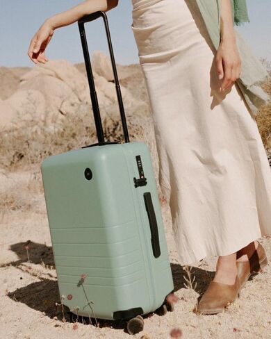Monos Carry-On Luggage (22"), Lightweight Hardside Spinner Suitcase with TSA Lock, Airline Approved, Stellar White in Saudi Arabia