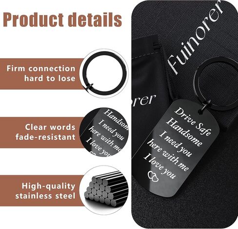Valentine's Day Gifts For Him Boyfriend Husdand Anniversary Birthday Christmas Drive Safe Keychain Gifts For Boyfriend in Saudi Arabia