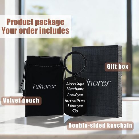 Valentine's Day Gifts For Him Boyfriend Husdand Anniversary Birthday Christmas Drive Safe Keychain Gifts For Boyfriend in Saudi Arabia