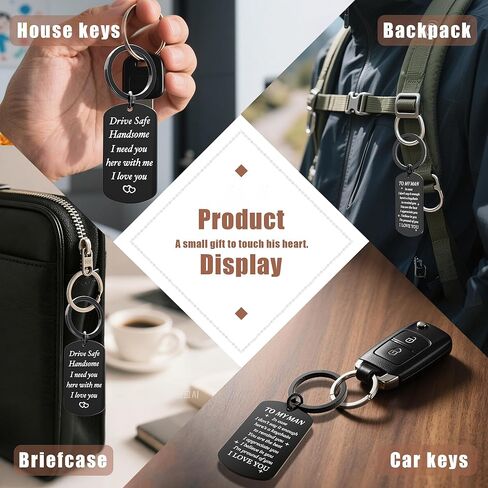 Valentine's Day Gifts For Him Boyfriend Husdand Anniversary Birthday Christmas Drive Safe Keychain Gifts For Boyfriend in Saudi Arabia