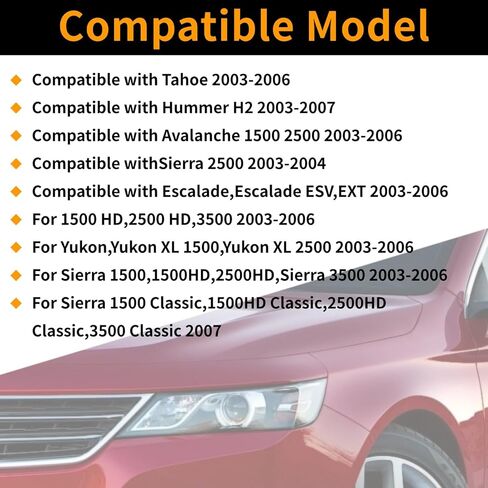 LM487 LED Flasher Relay Compatible with Chevy Silverado GMC Sierra Cadillac Hummer 2003-2007 Flasher Relay for Led Turn Signal Fix Hyper Flash Turn Signal Flasher Blinker Hazard Warning GMT800 10 Pins in Kuwait