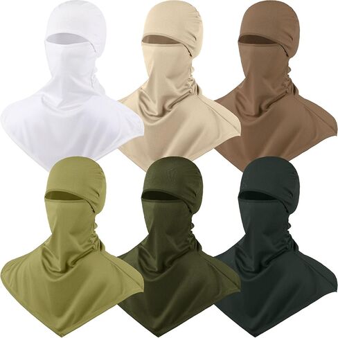 Syhood 6 قطع غطاء وجه بالاكلافا، أغطية رقبة طويلة قابلة للتنفس، واقي للرقبة الصيفية للرجال للحماية من أشعة الشمس in Saudi Arabia