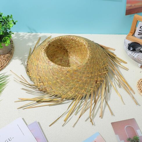 Woven Straw Beach Hat for Men Lightweight Breathable Sun Protection for Summer Outdoor Activities Fits Head Circumference in Saudi Arabia