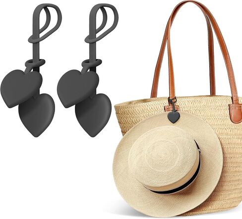 Nearockle Magnetic Hat Clip for Travel on Bag, 2Pack Silicone Adjustable Sunhat Holder Clips, Vacation Beach Essentials in Saudi Arabia