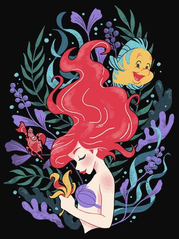 تيشيرت The Little Mermaid الفني تحت الماء Ariel Racerback للصغار in Kuwait