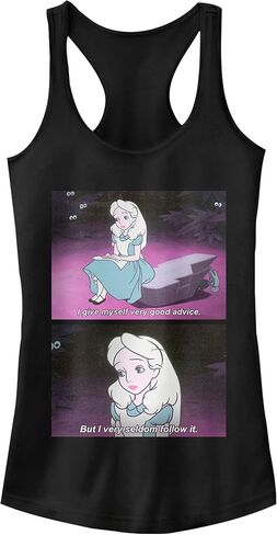 Junior's Alice in Wonderland Very Good Advice Scene Racerback Tank Top in Saudi Arabia