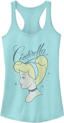 Disney Girls Disney Princess Simple Cinders Slim Fit, Scoop Hem Racerback Tank in Saudi Arabia