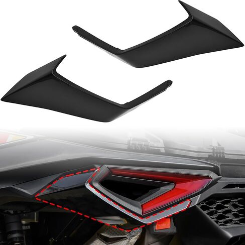 SAUTVS Black Rear Left & Right Taillight Trim Panel Kit for Can-Am Maverick R MAX X RS RC 2024-2026 Models Accessories, Replace #708303788#708303789 in Saudi Arabia