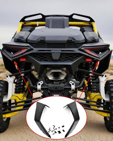 SAUTVS Black Rear Left & Right Taillight Trim Panel Kit for Can-Am Maverick R MAX X RS RC 2024-2026 Models Accessories, Replace #708303788#708303789 in Saudi Arabia