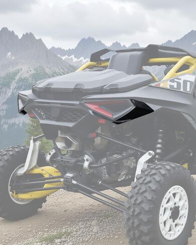 SAUTVS Black Rear Left & Right Taillight Trim Panel Kit for Can-Am Maverick R MAX X RS RC 2024-2026 Models Accessories, Replace #708303788#708303789 in Saudi Arabia