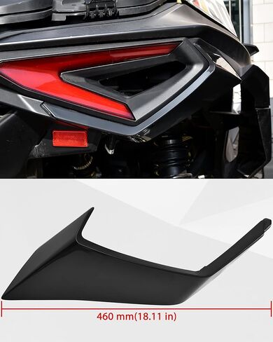 SAUTVS Black Rear Left & Right Taillight Trim Panel Kit for Can-Am Maverick R MAX X RS RC 2024-2026 Models Accessories, Replace #708303788#708303789 in Saudi Arabia