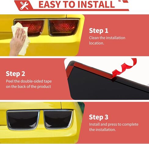 Front Head Light Taillight Cover Trim Kit fit for Chevy Camaro 2010-2023 Rear Lamp Front Head Lamp Dress Trim Exterior Accessories Kit in Saudi Arabia