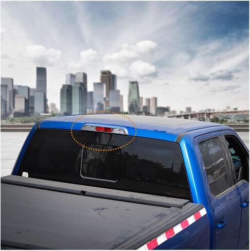 Brake Light Trim Third 3Rd Lamp Cover Overlay Chrome ABS 1pc/Set Rear for Ford for F150 2016-2022 Brushed HUAMAO20190906 in Saudi Arabia