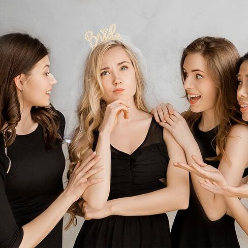 Casoty Bride Headband، تاج العروس الفضي، Bride to Be Headband، حجر الراين العازبة عقال، عقال دش الزفاف لحفل الزفاف، غطاء رأس الزفاف هدية دش الزفاف in Kuwait