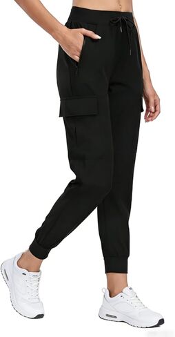 Holipick Women's Cargo Hiking Pants Lightweight Quick Dry Joggers with 5 Pockets Athletic Workout Casual Outdoor UPF50+ in Kuwait