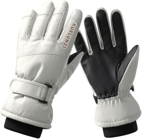 Kids Winter Snow Ski Gloves-Boys Girls Windproof Water-Resistant Anti-Slip Warm Snow Gloves for Cold Weather Outdoor Sports 6-12Y in Saudi Arabia
