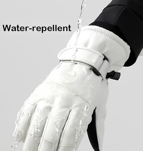 Kids Winter Snow Ski Gloves-Boys Girls Windproof Water-Resistant Anti-Slip Warm Snow Gloves for Cold Weather Outdoor Sports 6-12Y in Saudi Arabia