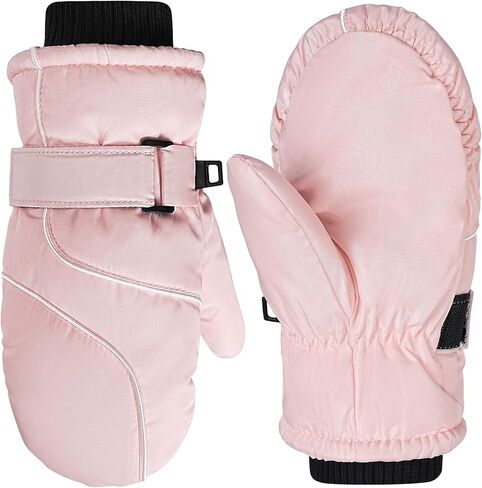 قفازات الثلج للأطفال - قفازات تزلج مقاومة للماء للأولاد والبنات، قفازات شتوية دافئة للأطفال الصغار في الهواء الطلق in Kuwait