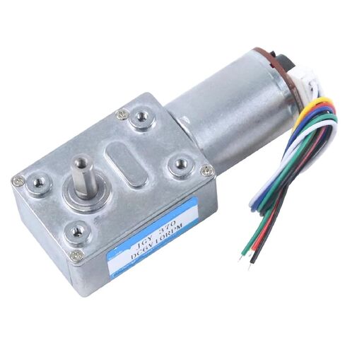 محرك تروس JGY-370 DC مع جهاز تشفير القاعة، محرك مخفض كهربائي 12 فولت 24 فولت، عزم الدوران 0.2-26 كجم.سم، تبديل الفرشاة، مغناطيس دائم، خرج 3 وات (حزمة C 6 فولت 18 دورة في الدقيقة) in Kuwait