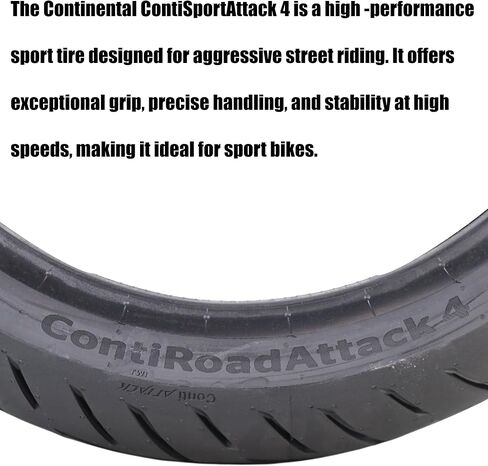 fits Continental™ Tire 02447140000 RoadAttack 4 - 180/55 ZR 17 M/C (73W) TL Rear in Saudi Arabia