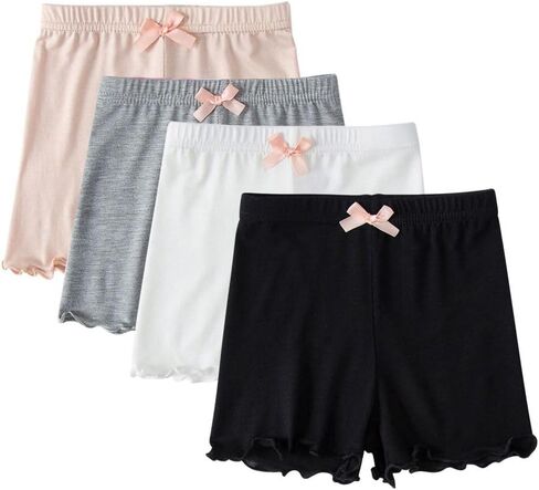 4 Pack Girls Girls Shorts Under Dress Dance Bike Shorts for Playground Gym Sports in Saudi Arabia