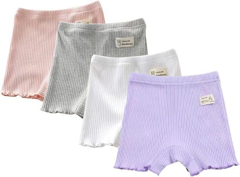 4 Pack Girls Bike Shorts Soft Breathable and Safety Biker Under Dress Dance Shorts Kids Clothes in Saudi Arabia