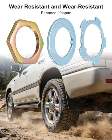 غسالة صامولة قفل المغزل مناسبة لسيارة Toyota Lexus LX450 LX470 4Runner T100 Land Cruiser 40 55 60 80 Series، مجموعة صامولة المحور الأمامي استبدال 43521-60011 4352160011 in Kuwait